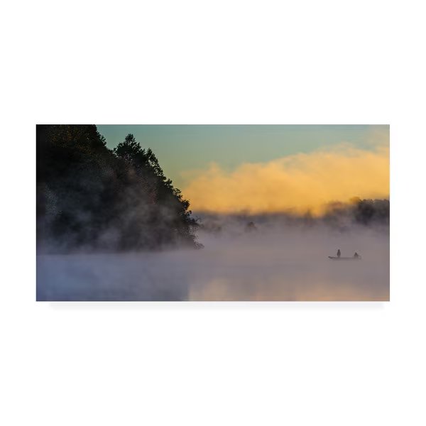 Austin 'Fishing 3' Canvas Art, 10x19, Trademark Fine Art, Mfr#: 1X08676-C1019GG